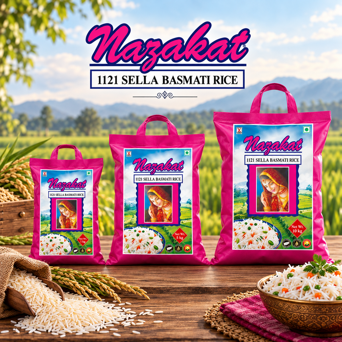 Nazakat 1121 Sella Basmati Rice