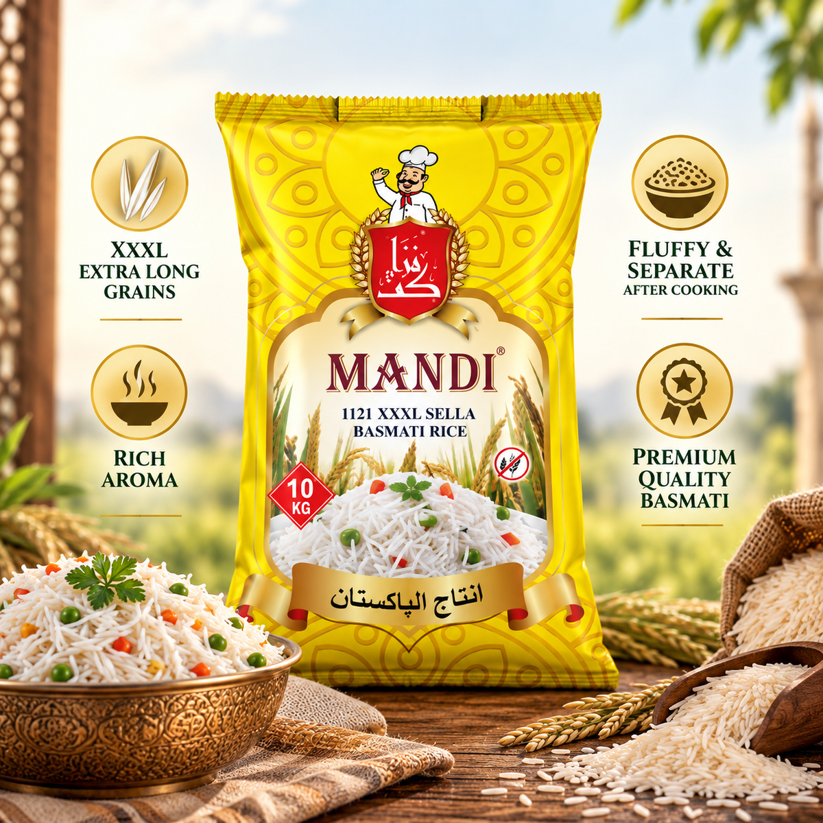 Mandi 1121 XXXL Sella Basmati Rice