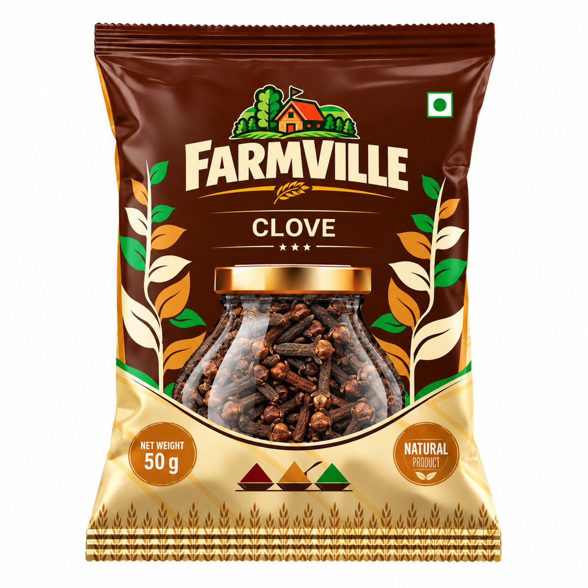 FarmVille Whole Cloves 50g | Aromatic Laung | Rich & Intense Natural Flavour