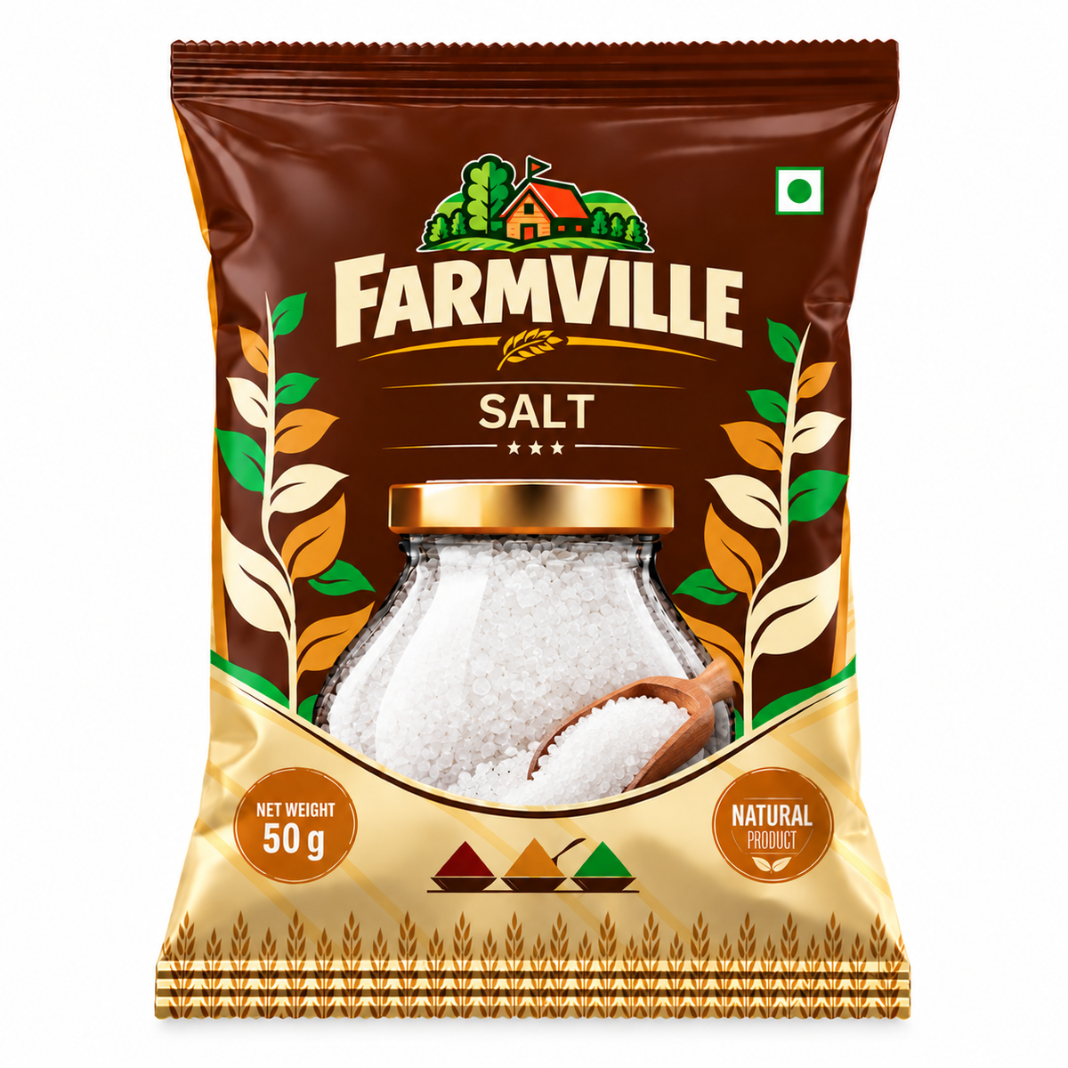 FarmVille Salt 50g | Everyday Cooking Salt | Essential Seasoning for Daily Meals