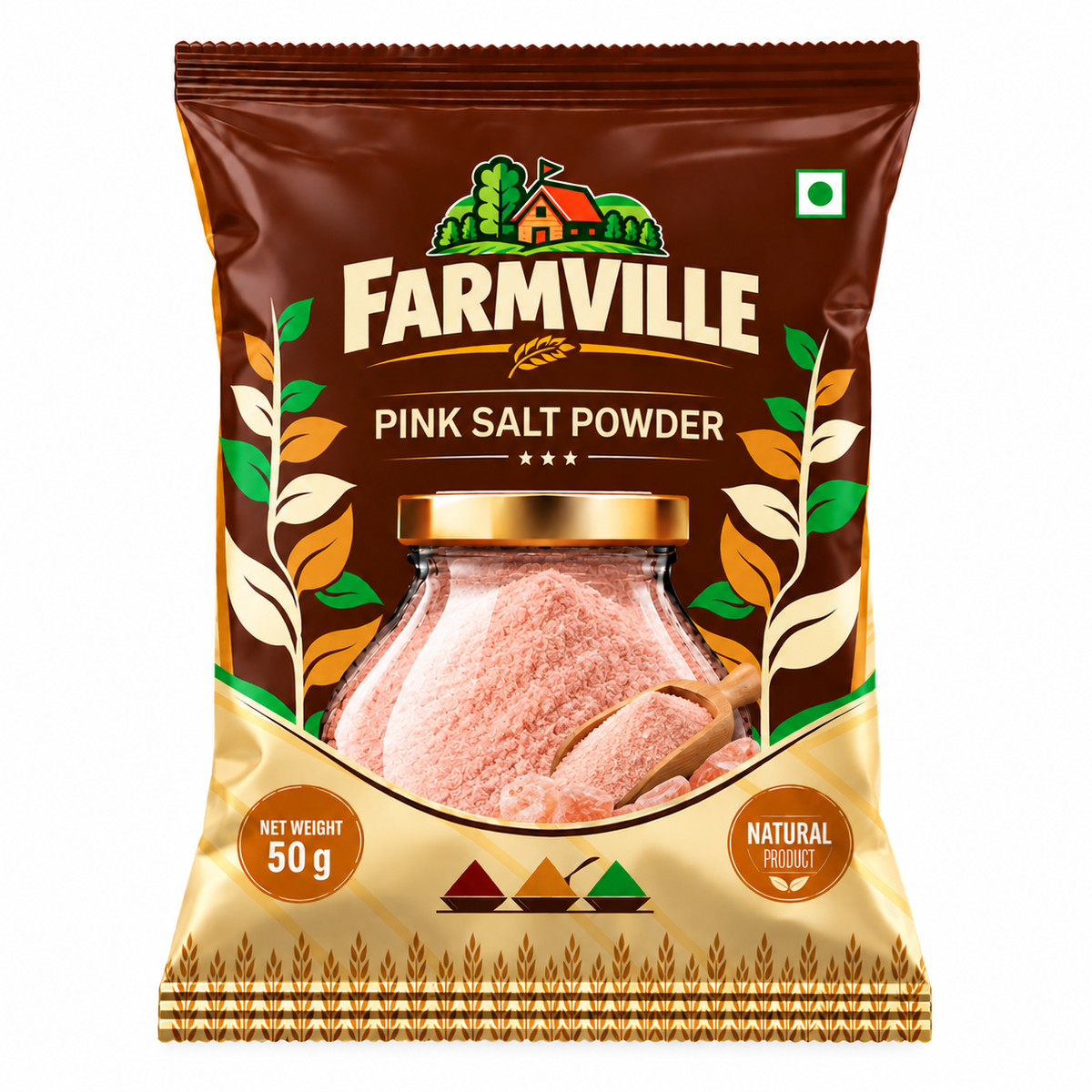 FarmVille Pink Salt Powder 50g | Fine Pink Salt | Versatile Everyday Seasoning