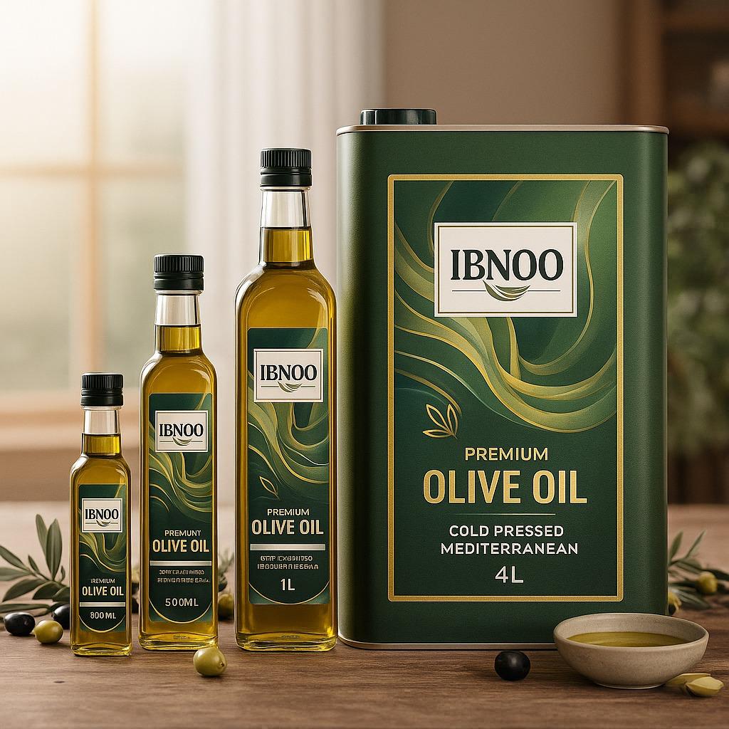 Ibnoo Premium Olive Oil – Versatile Olive Oil for Everyday Cooking & Serving