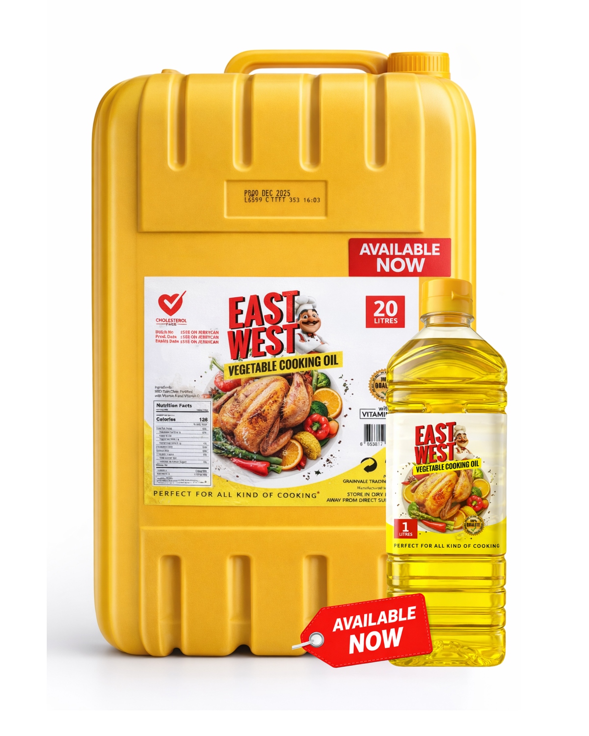 East West Vegetable Cooking Oil – Everyday Cooking Oil for Frying, Sautéing & More